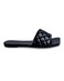 AMICA Allegra Classic Square Open Tope Quilted Single Band Slide in Comfortable Sandal