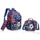 Eazy Kids 17" Set of 3 School Bag with Lunch Bag and Pencil Case Football - Blue