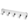 Generic Stainless Steel Hook Rack Silver