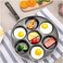 Frying pan 7 holes roast pot thickened omelet pan non-stick egg pancake steak ham pan breakfast maker  kitchen cooking tool