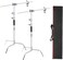 COOPIC Create Cool Pictures 2 Pack C Stand Stainless Steel 210cm Max Height With 88cm Holding Arm Grip Head With Turtle Base And Carrying Bag For Video Reflector Monolight And Photography