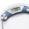 Lawazim Digital Body Weight Bathroom Round Glass Scale - Blue