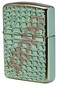 Zippo Armor Alligator Lighter Polish Green