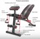 Marshal Fitness Multipurpose Sit Up Fitness Exercise Bench with Weight Preacher Armrest Curl Support-MFDS-S056