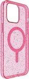 BodyGuardz Carve Glitter designed for iPhone 15 PRO compatible with MagSafe case cover with Lanyard - Pink Pizzazz