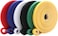 KUWES Velcro 10mm - 1 meter - 6 colors Strap Adhesive Fastener Tape Cable Ties Reusable Double Side Hook Loop Cable Tie, Nylon Fastening Tape Wire Organizer, Interlocking Fastening Cable Binder Tie