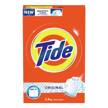 Tide SemiAutomatic Laundry Detergent Powder Original Scent 1.5kg