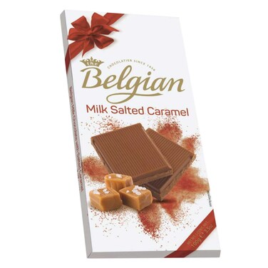 The Belgian Milk Salted Caramel Chocolate Bar 100G