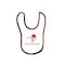Cheeky Micky - Soft baby bib, white with brown trim, 100% cotton machine washable.Age: 6-12 months.  Print: My 1st Christmas.