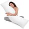 Comfy Microfibre Body Pillow Set of 2 - White