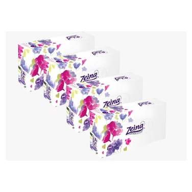 Zeina Facial Tissues - 200 Tissues - 4 Pieces