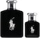 Ralph Lauren Polo Black For Men - 2 PCs Gift Set 4.2 Oz Eau De Toilette Spray, 0.5 Oz Eau De Toilette Spray