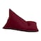In House Ilkay Velvet Bean Bag Chair - Small - Burgundy