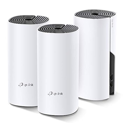 TP-Link Deco M4 Whole Home Mesh Wi-Fi System, Seamless Roaming and Speedy (AC1200), Work with Amazon Echo/Alexa, Router and Wi-Fi Booster, Parent Control Router, Pack of 3