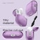 Elago Clear designed for AirPods Pro 2 case cover with Strap - Deep Purple