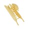 Aiwanto Elegant Fashion Hair Clips Hair Accessories Golden Hair Clip for Women's