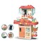 42Pcs Toys Kitchen Playset, Simulation Kitchen Toy Spray Water Tableware Kids Kitchen Toys, Kitchen Cooking Set Fruit Vegetable Tea Playset Toy For Kids Early Age Development Pink