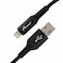 mpBLBERRI BLB-U327 Lightning USB Metal Cable 2 Meter, Black