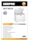 Geepas Chest Freezer, Freestanding Chest Freezer, GCF3506WAH 350L Deep Freezer with Adjustable Thermostat 2pc Food Basket Included LED Light Comes with Lock &amp; Key