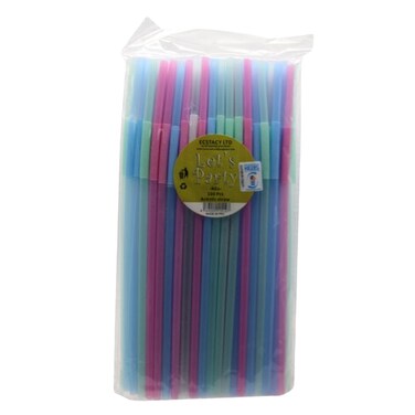 LETS PARTY ARTISTIC STRAW INDV 100S