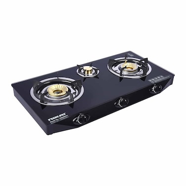 Nikai 3 Burner Glass Top Gas Cooker - NG9093K1