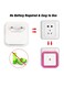 Generic Mini Novelty Square Bedroom Lamp Light Control Pink/White