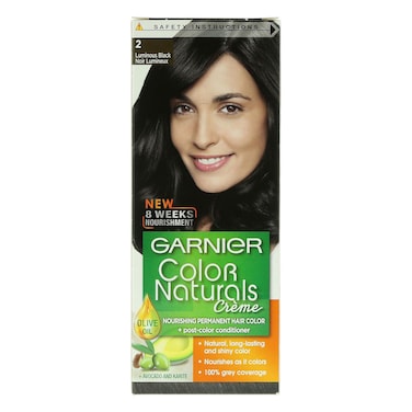 Garnier 2 Luminous black color naturals creme