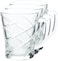 Royalford 3Piece Glass Cup Set 8Oz, Multi-Colour, Rf9648