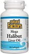 Natural Factors Mega Halibut Liver Oil 90 Softgels