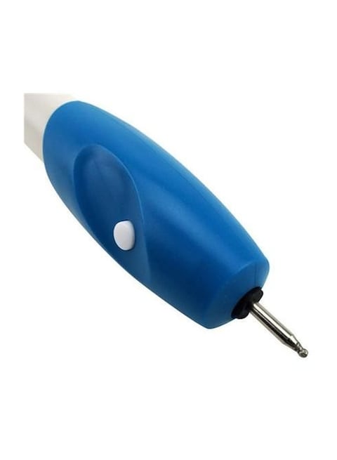 Generic Multipurpose Mini Electric Engraving Pen Blue/White