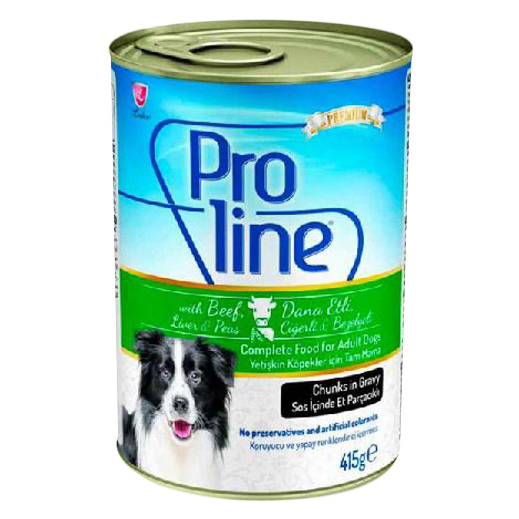 Proline Canned Beef Liver And Peas Adult Dog Food 415g