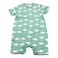LA Collection Baby Boy Short Sleeve Shorts Romper_Green_9-+