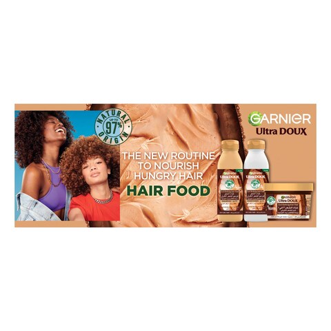 Garnier Ultra Doux Curls Restoring Hair Food Conditioner For Dry Curly Hair White 350ml