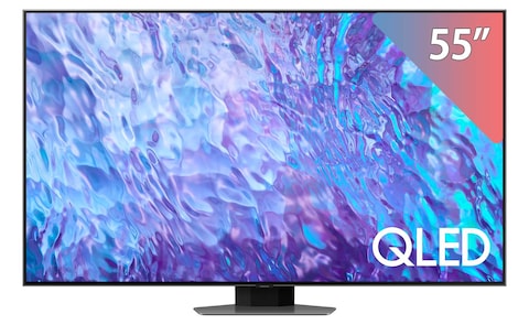 تليفزيون سامسونج 55 بوصة 4K فائق الدقة كيو ليد سمارت - QN55Q80C
