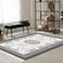 In House Velvet Turkish Rectangular Decorative Carpet - Grey - 120x80cm