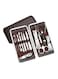 Generic - 12-Piece Nail Grooming Tools Kit Set Silver