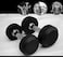 ULTIMAX Round Rubber Dumbbell Fitness Dumbbell Hand Weights Dumbbells Chrome Handle Dumbbell Professional Arm Muscle Exercise Equipment Gym and Home Fitness Equipment-2Pcs- 5 kgs