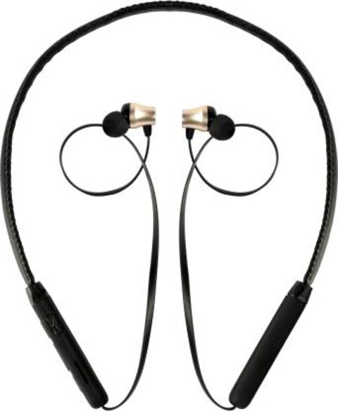 SOniLEX SL-BT37 Sports Neckband Earphones -music/calls controls -Gold Bluetooth Headset&nbsp;&nbsp;(Gold, In the Ear)