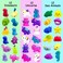 36 PCS Mochi Squishy Toys Kawaii Squishies Dinosaur Unicorn Sea Animals Stress Relief Toys Pack for Kids Boys Girls Christmas Party Favors Stocking Stuffers Gifts