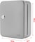 Rubik Key Cabinet Wall Mount Design with Key Lock, Secure Metal Key Safe Box, Best Wall Mounted Key Safety Box Cabinet Design (20 Key Capacity) White
