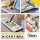 APEX MICROFIBRE FLAT MOP  WITH A WIDE CLEANING SURFACE AND ERGONOMIC HANDLE.