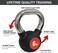Skyland Rubber Coated Cast Iron Kettlebell With Chrome Handle Kettlebell Weight For Strength And Weight Training &ndash; Exercise Kettlebell For Whole Body Workout-Em-9267