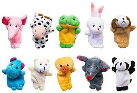 JMD Animal Finger Puppets Set Of 10 Pcs For Learning Educational