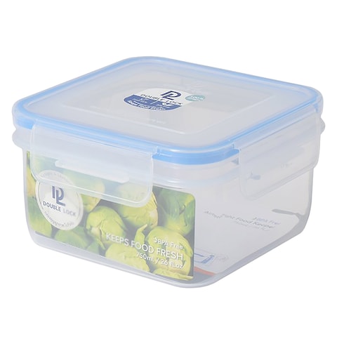 Double Lock DL9122 Square Food Container 750ml