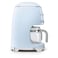 Smeg Drip Filter Coffee Machine DCF02PBUK, 1050 W, 1.4 L, Blue, Antislip Base