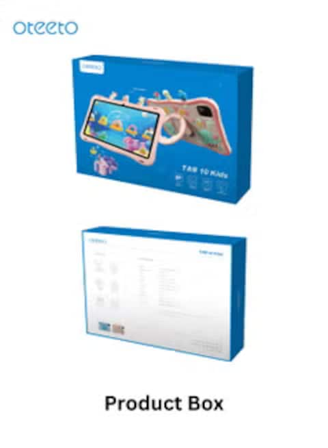 Oteeto TAB 10 Kids Tablet/10.1 Inch IPS/6GB RAM + 128GB ROM/5MP Front + 8 MP Rear Camera/Includes Sticker, Little Doll 5 pcs