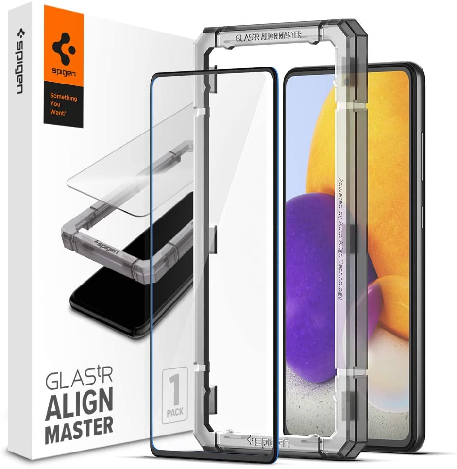 Spigen GLAStR Align Master designed for Samsung Galaxy A72 Screen Protector Premium Tempered Glass - [Full Cover]