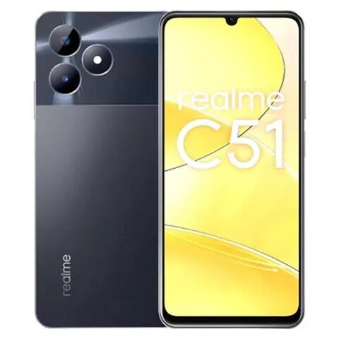 ريلمي C51- موبايل 6.74 بوصة 6GB/256GB  ثنائي الشريحة بشبكة الجيل الرابع - اسود