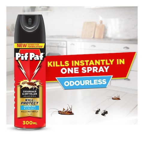 Pif Paf Odourless Cockroach And Ant Killer 300ml