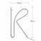LED Neon Flex Letter Light K 30x18cm